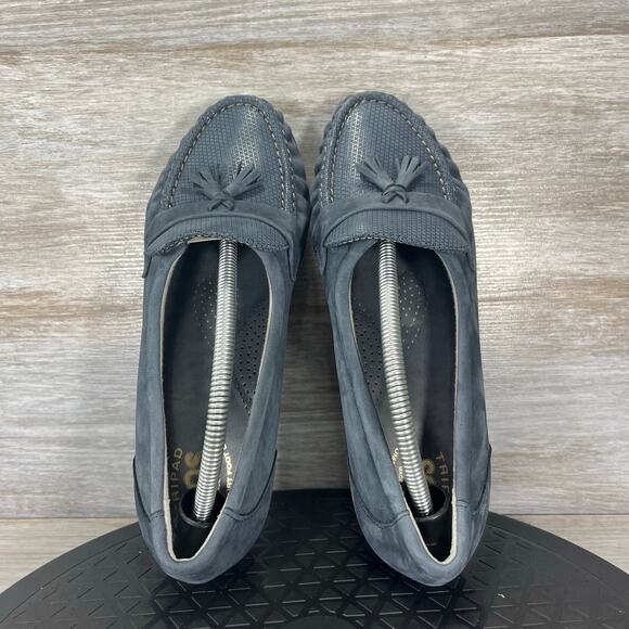 SAS Women’s Taylor Blue Suede Slip On Wedge Size  7 - Picture 6 of 8